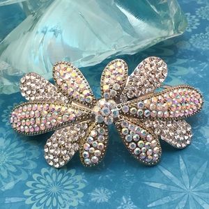 Jim Ball Accessories - Stunning Swarovski AB Crystal Hair Barrette Jim Ball Accessories - Stunning Swarovski AB Crystal Hair Barrette